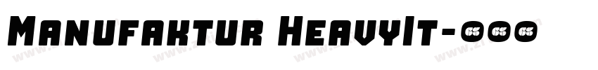 Manufaktur HeavyIt字体转换